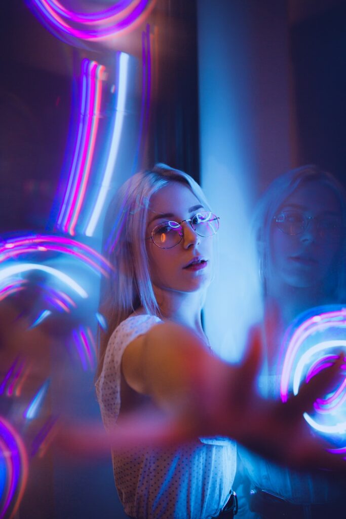 A beautiful night on the town. I had gone to the city to collect a lens for my F3, and saw that someone I followed on instagram was also in town that evening. So I linked up with him and his model (Alex, Pictured here) And this was one of the first photos I took that night.